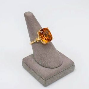 Tiffany & Co. 6.50 Carat Cusion Cut citrine and diamond ‘Sparklers’ ring